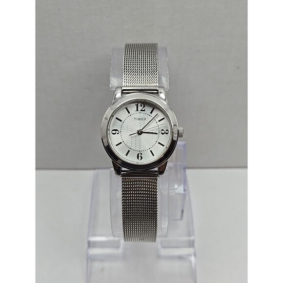 Timex Accessories - Timex Casey Dress Silver Mesh Womens Quartz Watch New Battery Water Resist WR30M